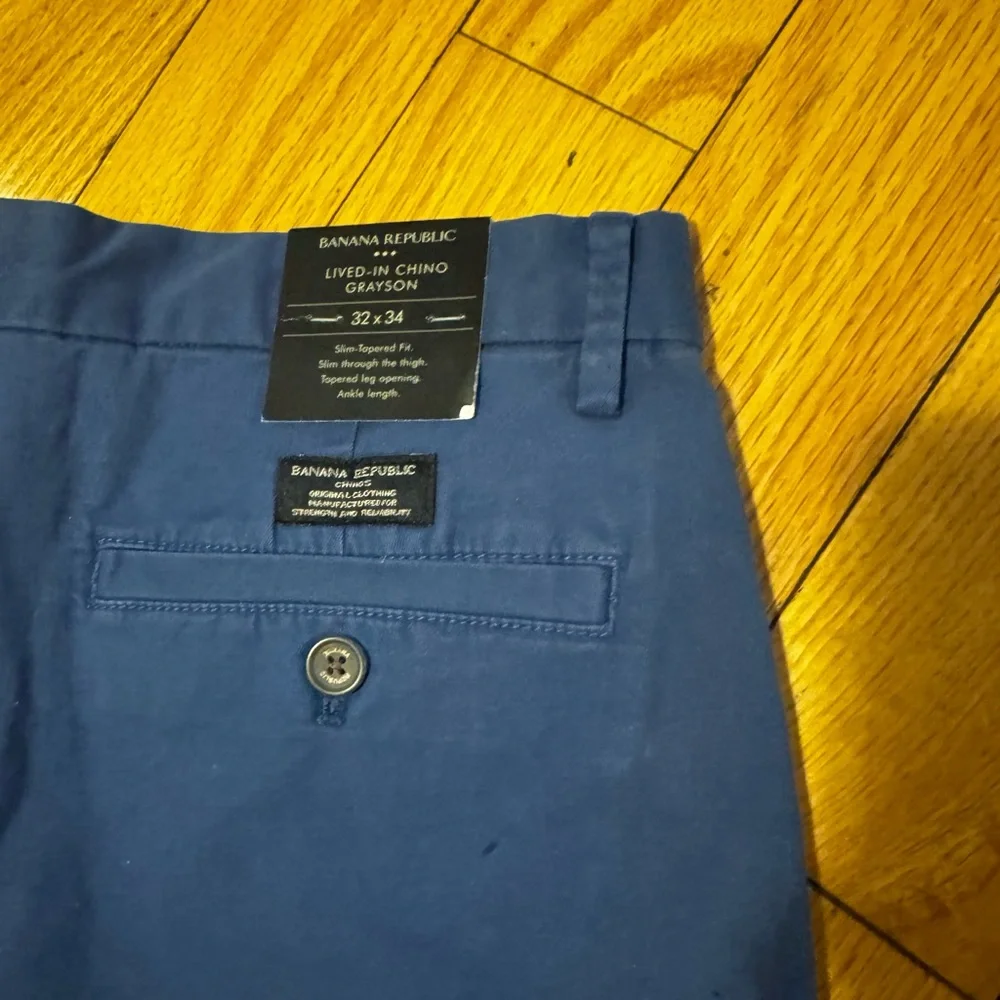 Banana Republic Men's Blue Chinos - 32 Waist x 34 Length - NWT